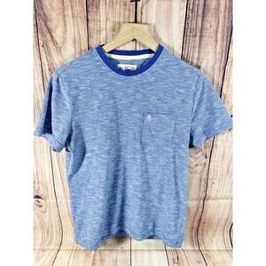 Original Penquin Mens MED Tshirt Short Sleeve Blue Crew Neck Pocket Logo